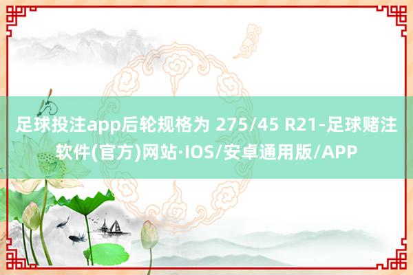 足球投注app后轮规格为 275/45 R21-足球赌注软件(官方)网站·IOS/安卓通用版/APP