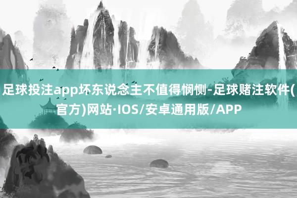 足球投注app坏东说念主不值得悯恻-足球赌注软件(官方)网站·IOS/安卓通用版/APP