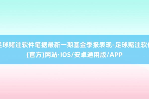 足球赌注软件笔据最新一期基金季报表现-足球赌注软件(官方)网站·IOS/安卓通用版/APP