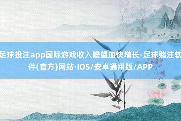 足球投注app国际游戏收入瞻望加快增长-足球赌注软件(官方)网站·IOS/安卓通用版/APP
