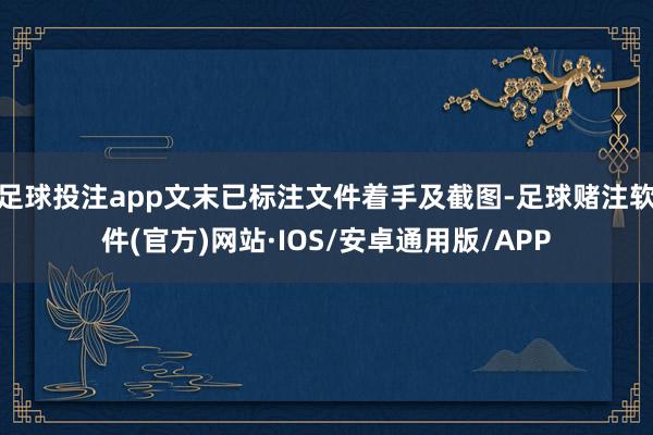 足球投注app文末已标注文件着手及截图-足球赌注软件(官方)网站·IOS/安卓通用版/APP