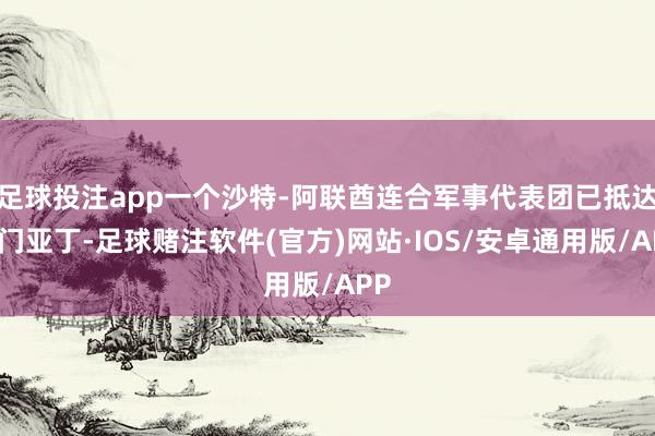 足球投注app一个沙特-阿联酋连合军事代表团已抵达也门亚丁-足球赌注软件(官方)网站·IOS/安卓通用版/APP