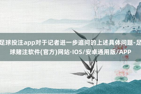 足球投注app对于记者进一步追问的上述具体问题-足球赌注软件(官方)网站·IOS/安卓通用版/APP