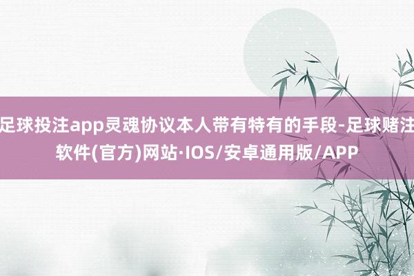 足球投注app灵魂协议本人带有特有的手段-足球赌注软件(官方)网站·IOS/安卓通用版/APP
