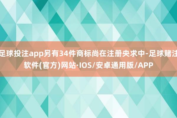 足球投注app另有34件商标尚在注册央求中-足球赌注软件(官方)网站·IOS/安卓通用版/APP