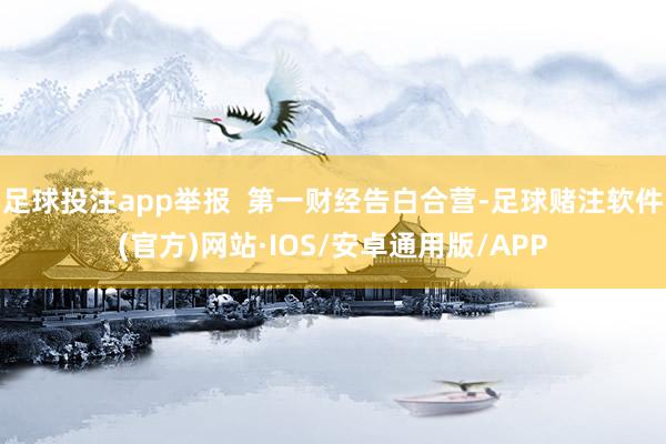 足球投注app举报  第一财经告白合营-足球赌注软件(官方)网站·IOS/安卓通用版/APP