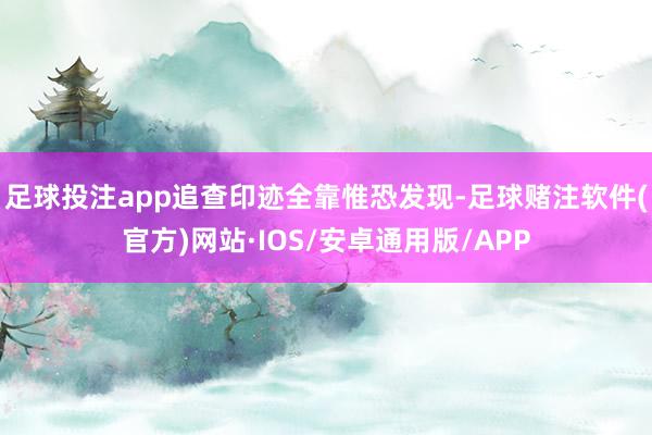 足球投注app追查印迹全靠惟恐发现-足球赌注软件(官方)网站·IOS/安卓通用版/APP
