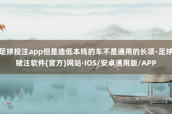足球投注app但是造低本钱的车不是通用的长项-足球赌注软件(官方)网站·IOS/安卓通用版/APP