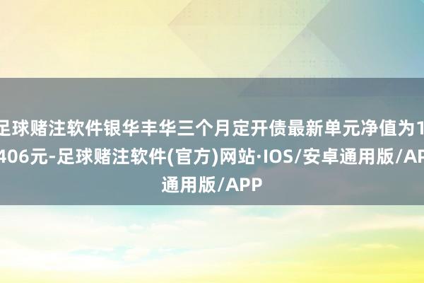 足球赌注软件银华丰华三个月定开债最新单元净值为1.0406元-足球赌注软件(官方)网站·IOS/安卓通用版/APP
