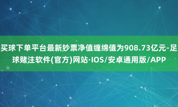 买球下单平台最新钞票净值缠绵值为908.73亿元-足球赌注软件(官方)网站·IOS/安卓通用版/APP