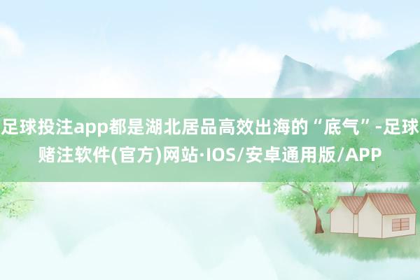 足球投注app都是湖北居品高效出海的“底气”-足球赌注软件(官方)网站·IOS/安卓通用版/APP