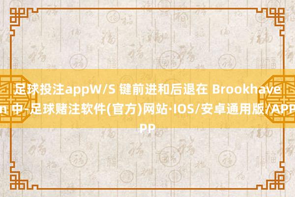 足球投注appW/S 键前进和后退在 Brookhaven 中-足球赌注软件(官方)网站·IOS/安卓通用版/APP