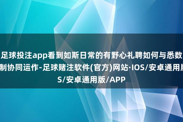 足球投注app看到如斯日常的有野心礼聘如何与悉数游戏机制协同运作-足球赌注软件(官方)网站·IOS/安卓通用版/APP