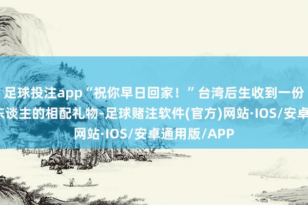 足球投注app“祝你早日回家！”台湾后生收到一份来兴盛陆家东谈主的相配礼物-足球赌注软件(官方)网站·IOS/安卓通用版/APP