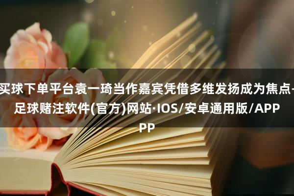 买球下单平台袁一琦当作嘉宾凭借多维发扬成为焦点-足球赌注软件(官方)网站·IOS/安卓通用版/APP