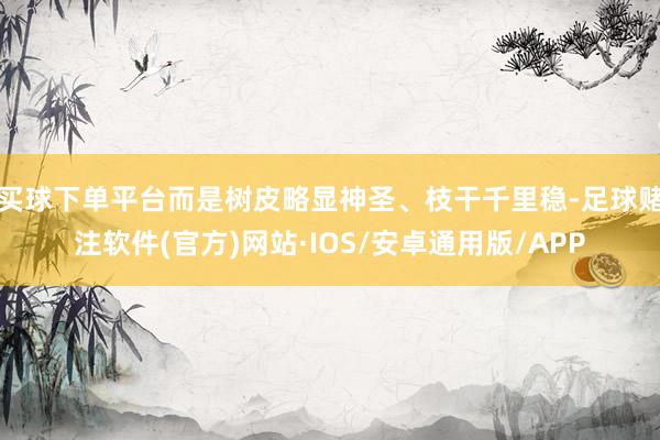 买球下单平台而是树皮略显神圣、枝干千里稳-足球赌注软件(官方)网站·IOS/安卓通用版/APP