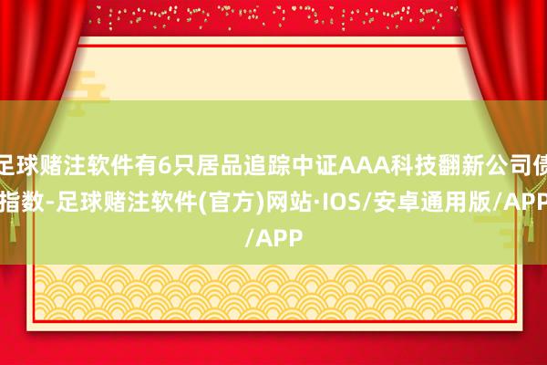 足球赌注软件有6只居品追踪中证AAA科技翻新公司债指数-足球赌注软件(官方)网站·IOS/安卓通用版/APP