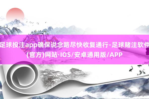 足球投注app确保说念路尽快收复通行-足球赌注软件(官方)网站·IOS/安卓通用版/APP