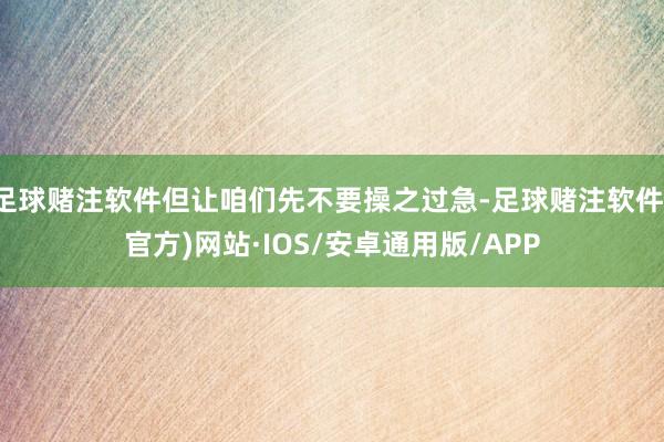 足球赌注软件但让咱们先不要操之过急-足球赌注软件(官方)网站·IOS/安卓通用版/APP